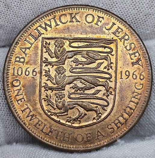 Bailiwick of Jersey 1966 1/12 of a Shilling