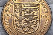 Bailiwick of Jersey 1966 1/12 of a Shilling