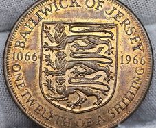 Bailiwick of Jersey 1966 1/12 of a Shilling