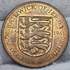 Bailiwick of Jersey 1966 1/12 of a Shilling