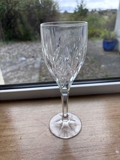 Waterford crystal and 6 glasses.