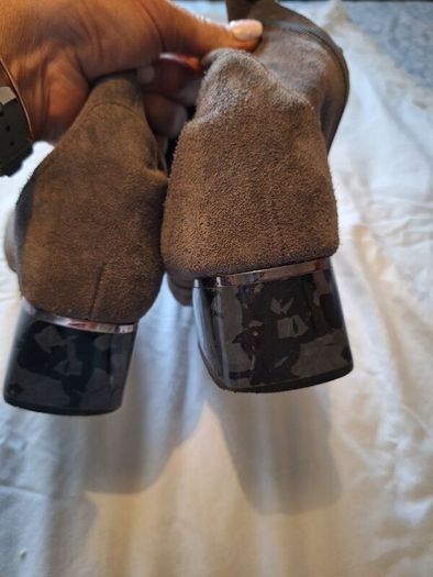 Grey Suede Boots