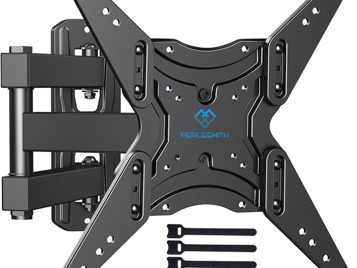 TV Wall Bracket Swivel Tilt Extend, Universal TV Bracket Wall Mount for 26-60 Inch Flat/Curved TVs, Adjustable TV Bracket Holds up to 32KG Max.VESA 400x400mm
