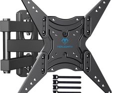 TV Wall Bracket Swivel Tilt Extend, Universal TV Bracket Wall Mount for 26-60 Inch Flat/Curved TVs, Adjustable TV Bracket Holds up to 32KG Max.VESA 400x400mm
