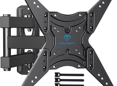 TV Wall Bracket Swivel Tilt Extend, Universal TV Bracket Wall Mount for 26-60 Inch Flat/Curved TVs, Adjustable TV Bracket Holds up to 32KG Max.VESA 400x400mm