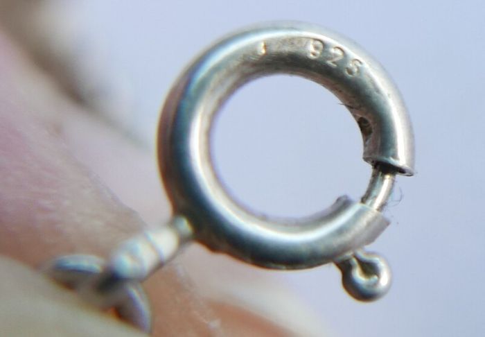 Vintage Sterling Silver 925 Charm Bracelet length 8" - 9,3g