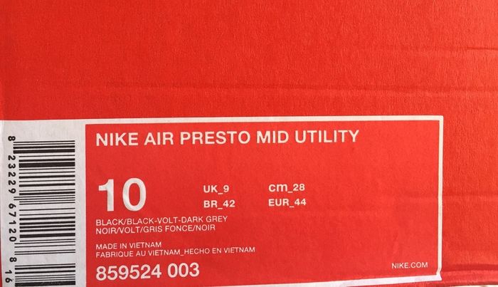 Nike Air Presto Mid Utility size 44