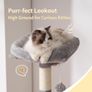 Cat Tree, 125 cm Cat Tower for Indoor Cats, Cat Scratching Post with Hidden Space, Sturdy Steel Tube Image 6