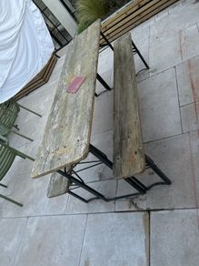 Beer table and 2 benches - foldable
