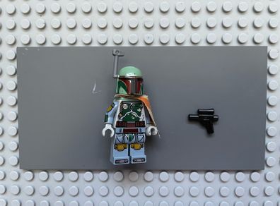 lego Star Wars sw0977 cloud city Boba Fett minifigure- Pauldron, Helmet, Jet Pack, Printed Arms and Legs, Clone Head