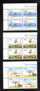 2003 Ireland Centenary of Powered Flight Commemorative Stamps Plate Block 1A1A1A1A Mint Never Hinged (MNH)