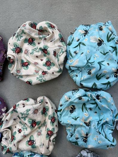 LittleLamb Size 2 Pocket Cloth Nappies and 20 bamboo inserts