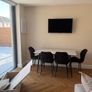 Marble effect table & chairs Image 6