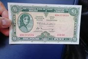 1969 Ireland One Pound Banknote