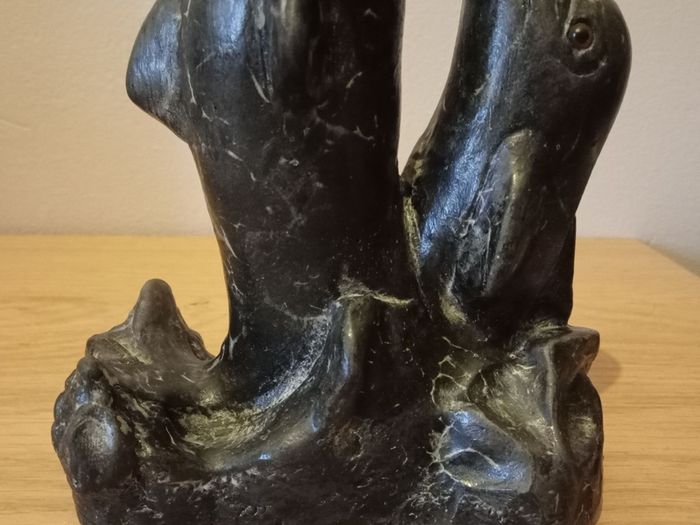 Vintage Collector Marble Dolphin Decorative Figurine.