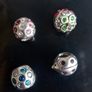 Retired Chamilia Swarovski crystal 925 sterling silver charms lot Image 2