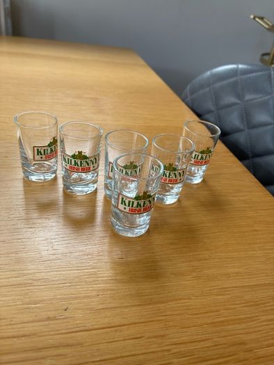 6 Mini Kilkenny Glasses.