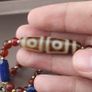 Antique 4 Eyes Himalayan Tibetan Agate With African Carnelian & Lapis Necklace Image 6