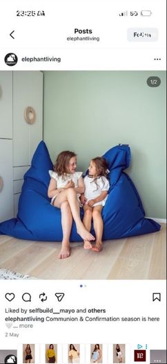 Elephant Living Jumbo Bean Bag