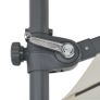 Cantilever Umbrella with Steel Pole 250x250 cm Sand Image 6
