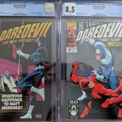 Daredevil Issue 288 and 290 CGC 9.4 Bullseye Certified Graded Comic Framed DC Marvel