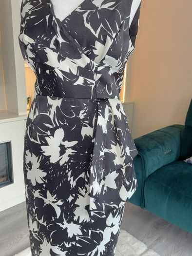 Ladies Black & White Floral Dress from Debenhams