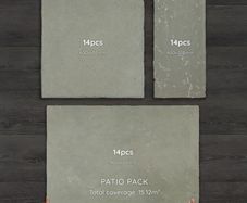 Kota Green Limestone Hand-Cut Natural Paving Patio Pack 15.12m