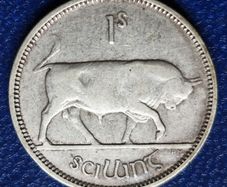 Ireland 1937 Shilling Silver
