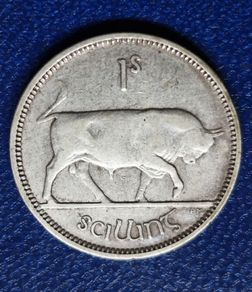Ireland 1937 Shilling Silver