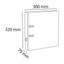 Lever Arch File 70mm ,5 Pack, Assorted Colours, 2 Rings, 70mm Spine, Water-Resistant, Reinforced Edge, Spine Label, Finger Pull Ring Image 3