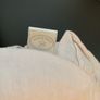 Powder Pink LINEN Playmat with beautiful ruffle arround Image 5