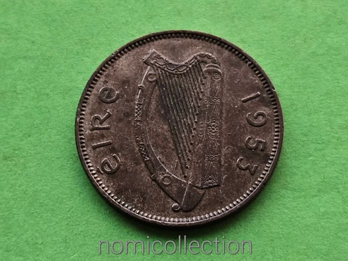 Ireland 1953 year Bronze Half Penny.