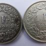 Helvetia Switzerland 2 Silver Swiss Minted Coins Image 2