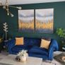 Buttoned Gosford Small Teal Sofa Image 7