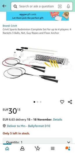 Badminton set