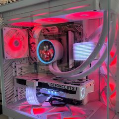 High-End White Gaming PC  Ryzen 7 9800X3D  RTX 5060 Ti 16GB