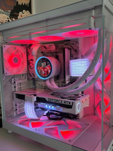 High-End White Gaming PC  Ryzen 7 9800X3D  RTX 5060 Ti 16GB