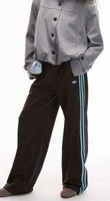 ADIDAS Originals Firebird Loose Track Pants Brown Ice Blue Size M!