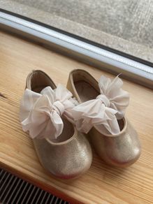 Baby gold shoes