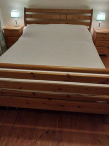 king sleigh bed frame