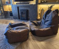 Bean bag and matching foot rest
