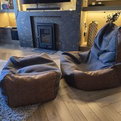 Bean bag and matching foot rest