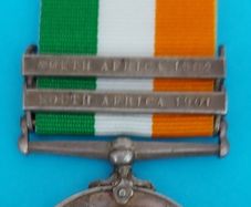 King's South Africa Medal With 2 bars