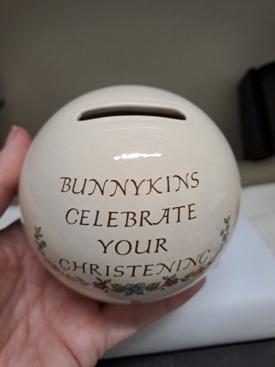 Royal Doulton Bunnykins Christening Money Box