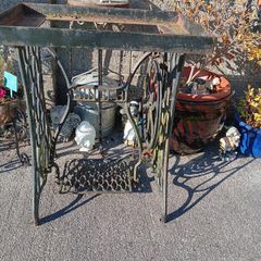 Cast iron sewing machine base