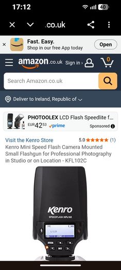 Brand New Kenro Mini Speedflash for Sony