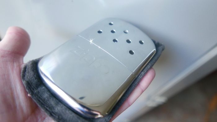 Zippo Hand Warmer Chrome Large 12 Hours Heat, Easy to Refill, Great Gift Present