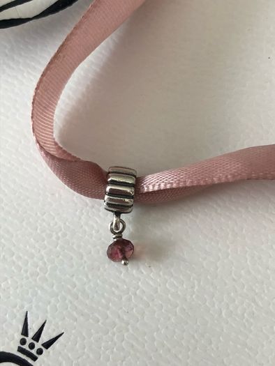 Pandora Charm Purple Stone Dangle