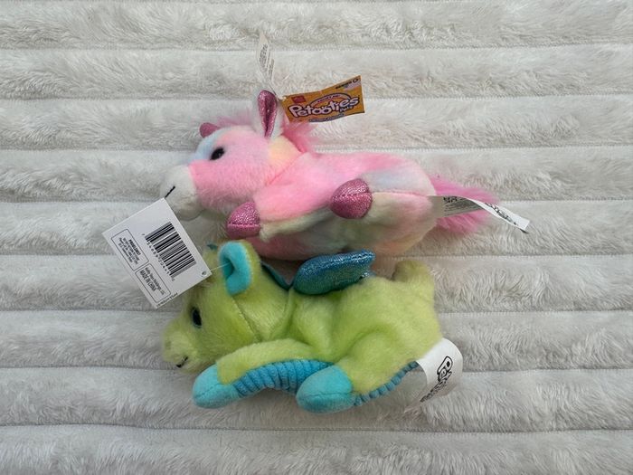 Russ Petooties Pets Rainbow Unicorn and Dragon Plush approx. 5 Please see photos