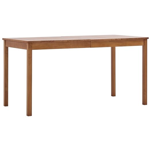 9 Piece Dining Set Pinewood Honey Brown